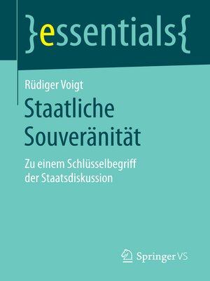 cover image of Staatliche Souveränität